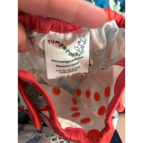 Bundle Of 10 Reusable Diaper Covers Various Prints Brands Adjustable Snap Close - Picture 4 of 14